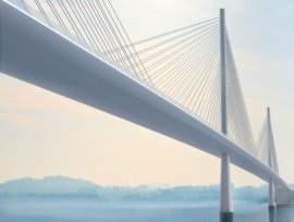 Artist's impression - cable stayed bridge